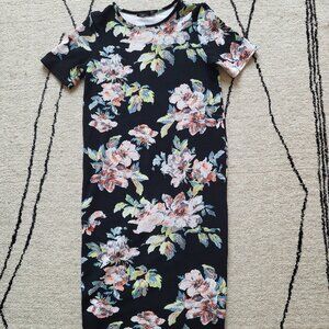 boohoo Midi Flowered Maternity Dress - size 10
